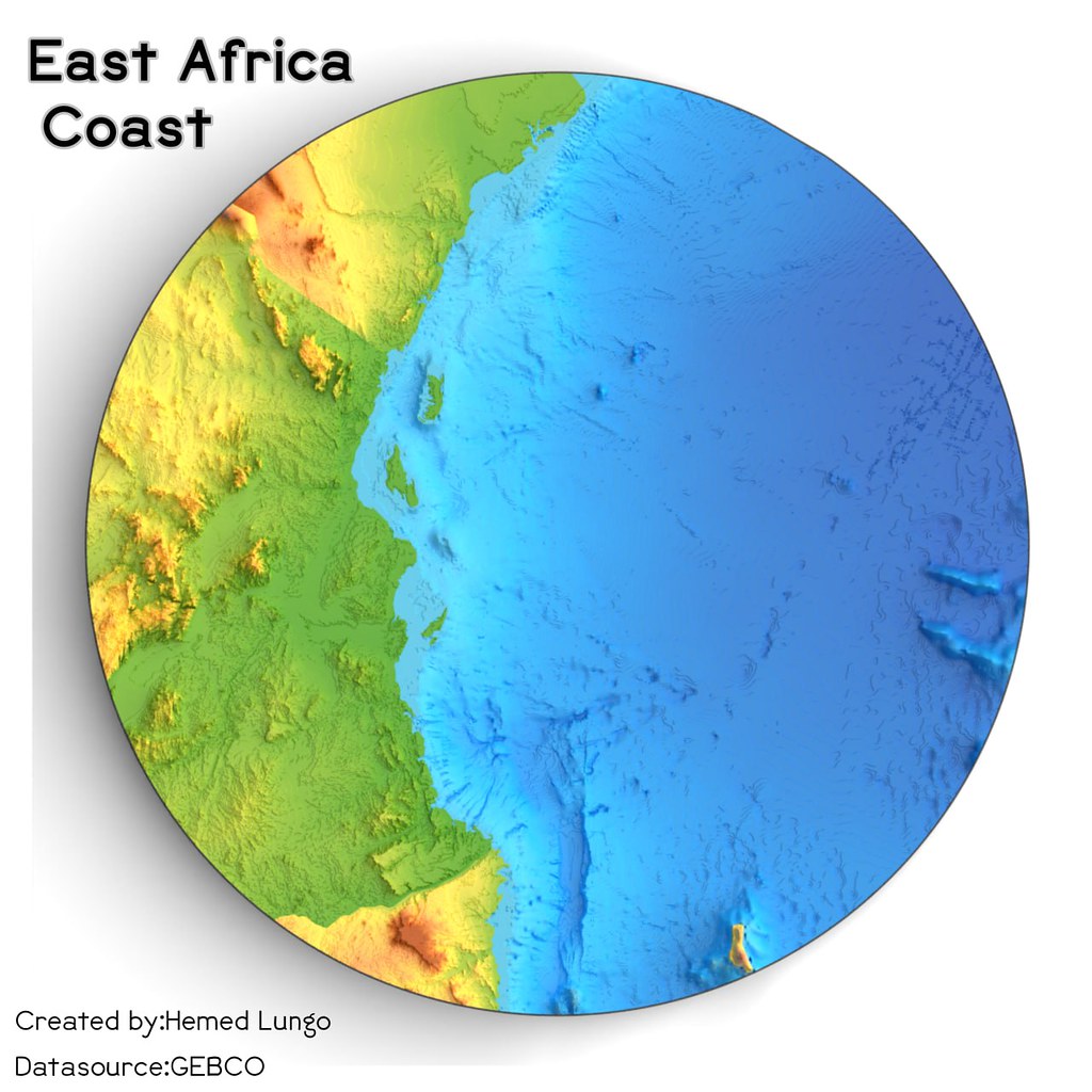 East Africa Coast Map