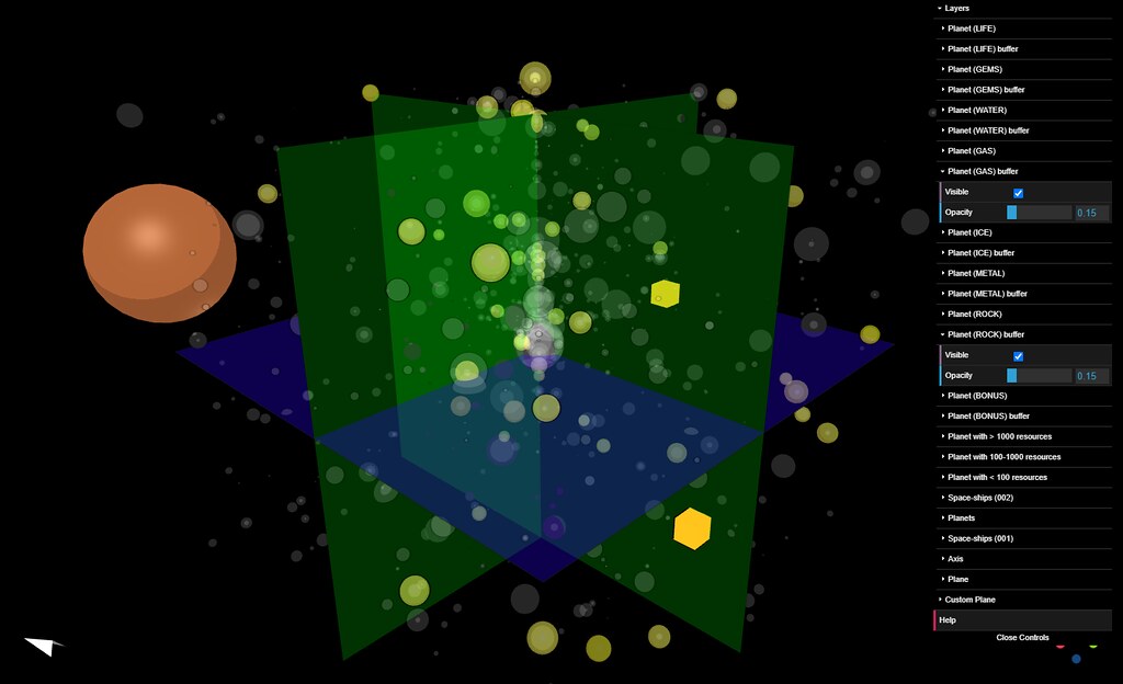 QGIS - TreeJS - XYZ Metaverse map