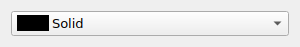 QgsBrushStyleComboBox in the collapsed state
